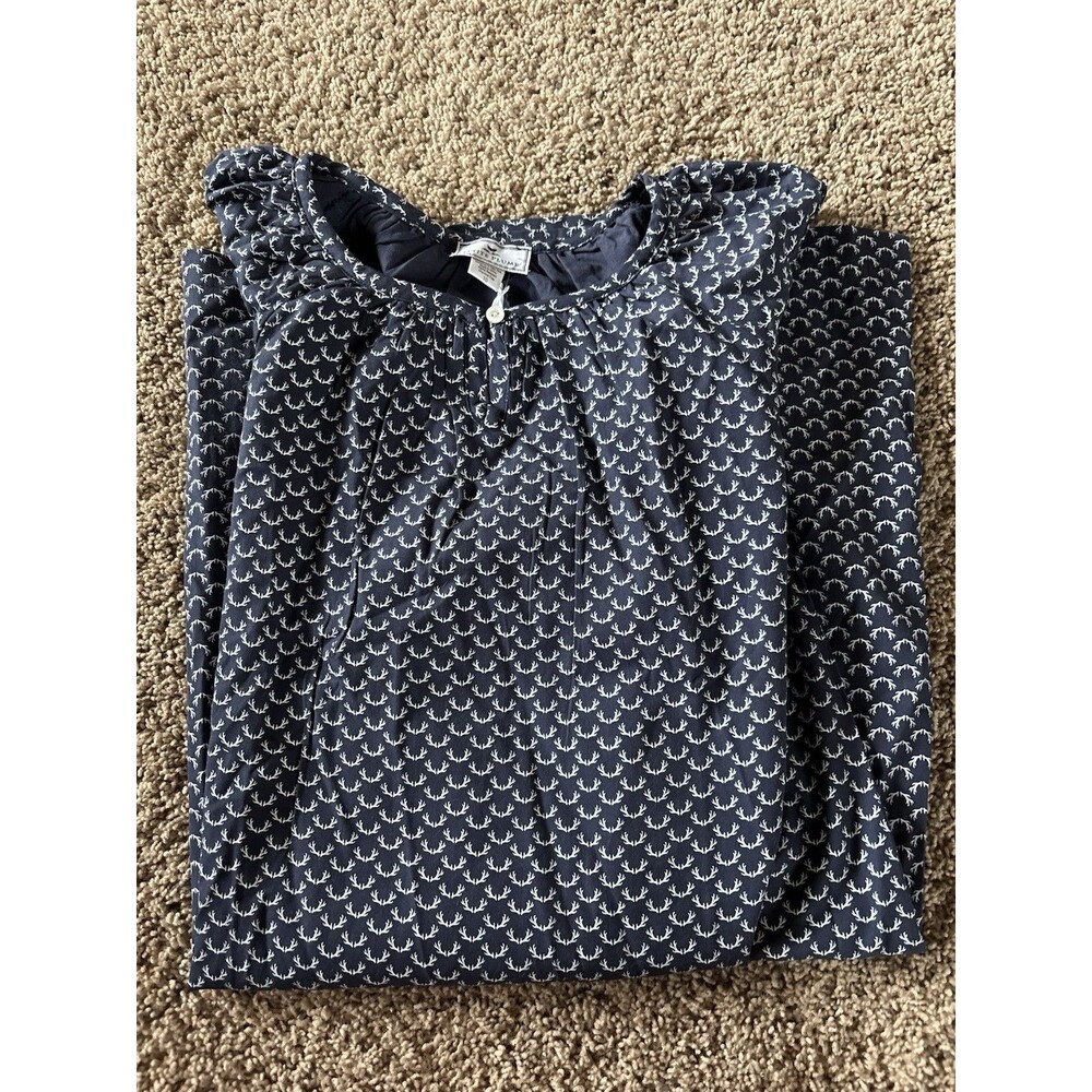 Petite Plum Girls Pajamas Size 10 Navy Blue NWT Gown